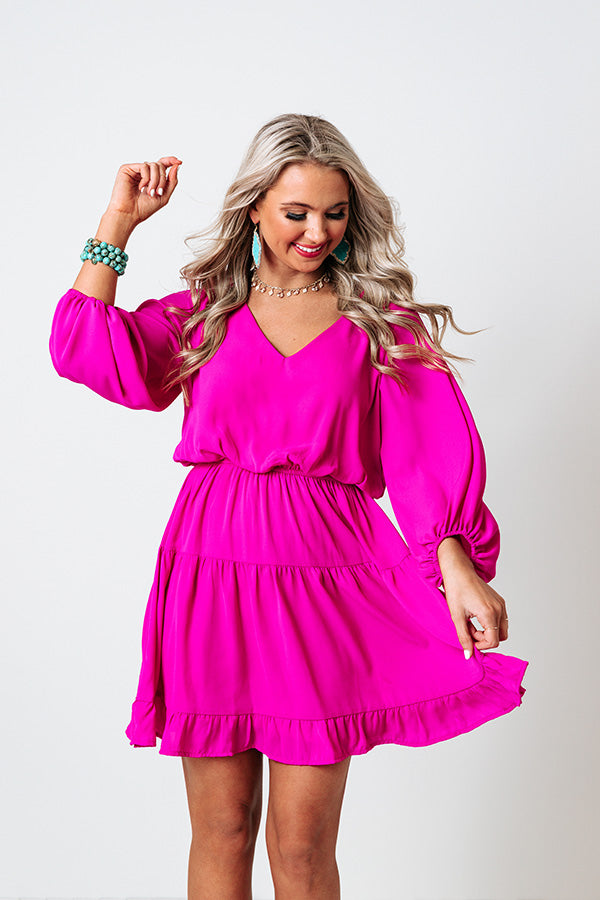 Charming Intuition Dress In Fuchsia Image - 4