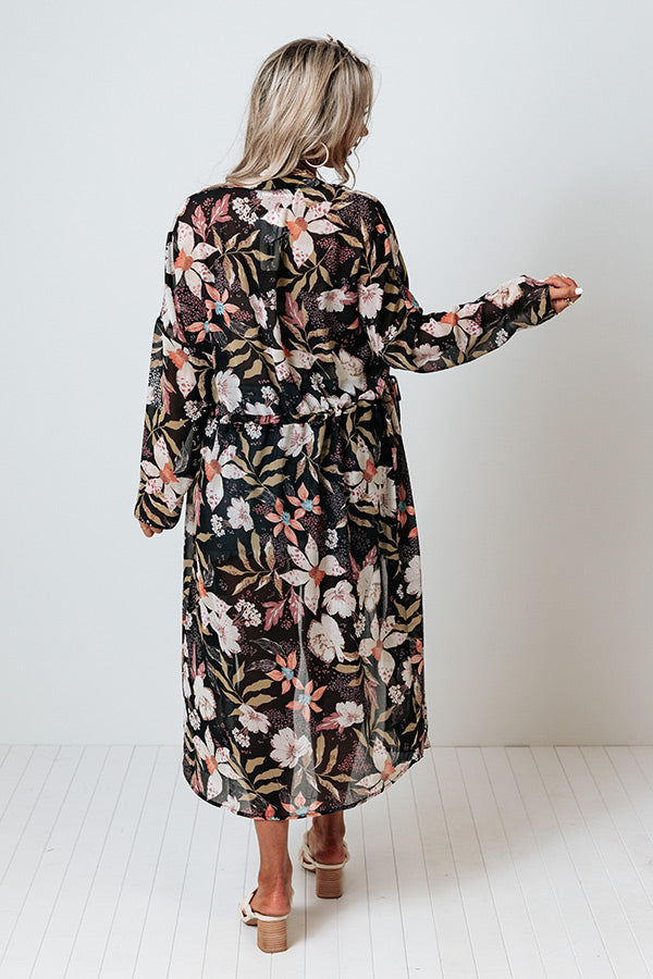 Poppy Fields Chiffon Duster Image - 4