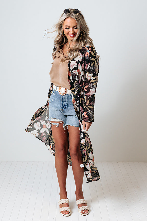 Poppy Fields Chiffon Duster Image - 2