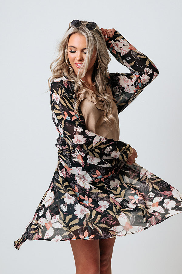 Poppy Fields Chiffon Duster Image - 1