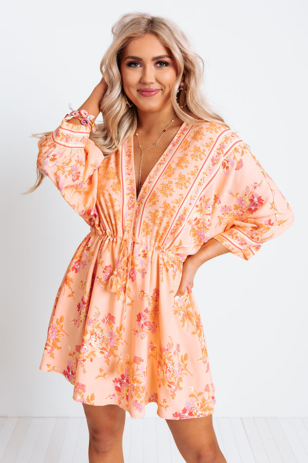 Tropical Terrace Floral Dress Image - 1