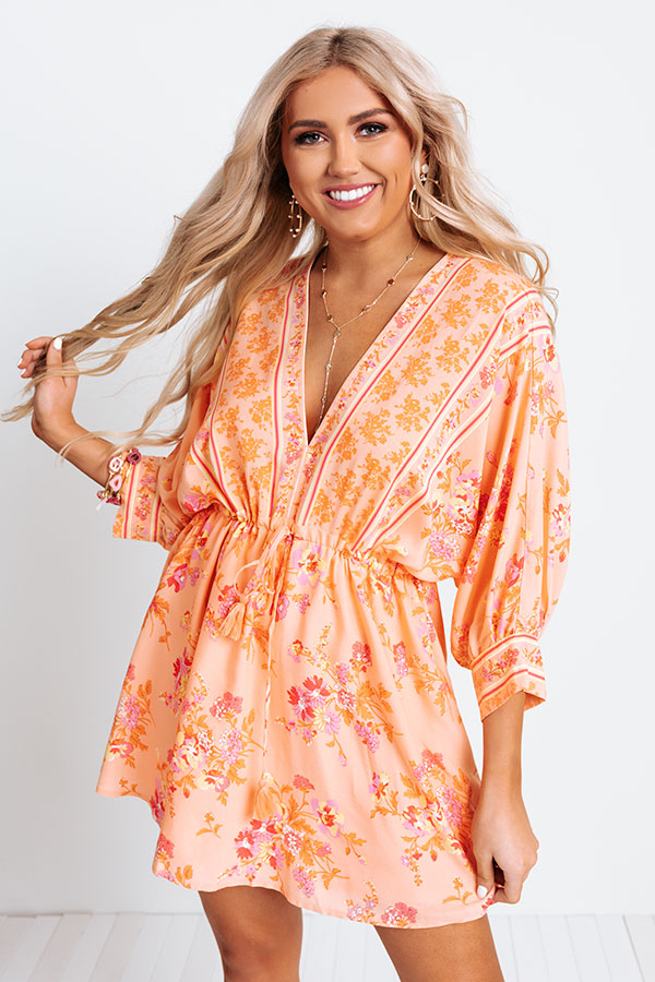 Tropical Terrace Floral Dress Image - 3