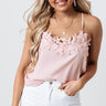 Blissed Out Crochet Tank In Blush Image - 1