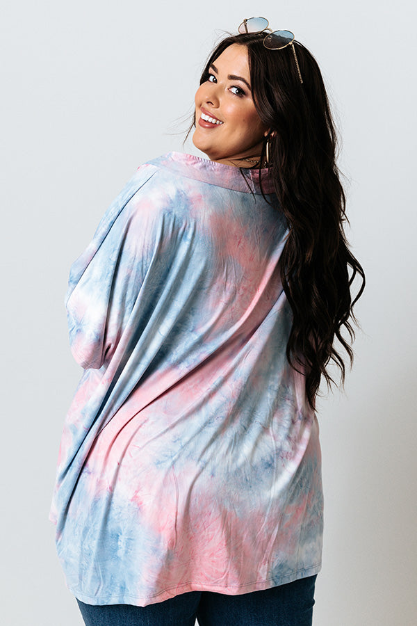 Pacific Wave Tie Dye Shift Top Curves Image - 4