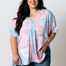 Pacific Wave Tie Dye Shift Top Curves Image - 1