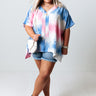 Nice To Sea You Tie Dye Tunic In Pink Curves Image - 1