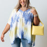 Nice To Sea You Tie Dye Tunic In Yellow   Curves Image - 1