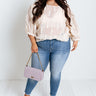 Sheer We Go Shift Top In Cream Curves Image - 1