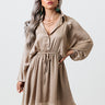 Halfway To Broadway Dress In Taupe Image - 1
