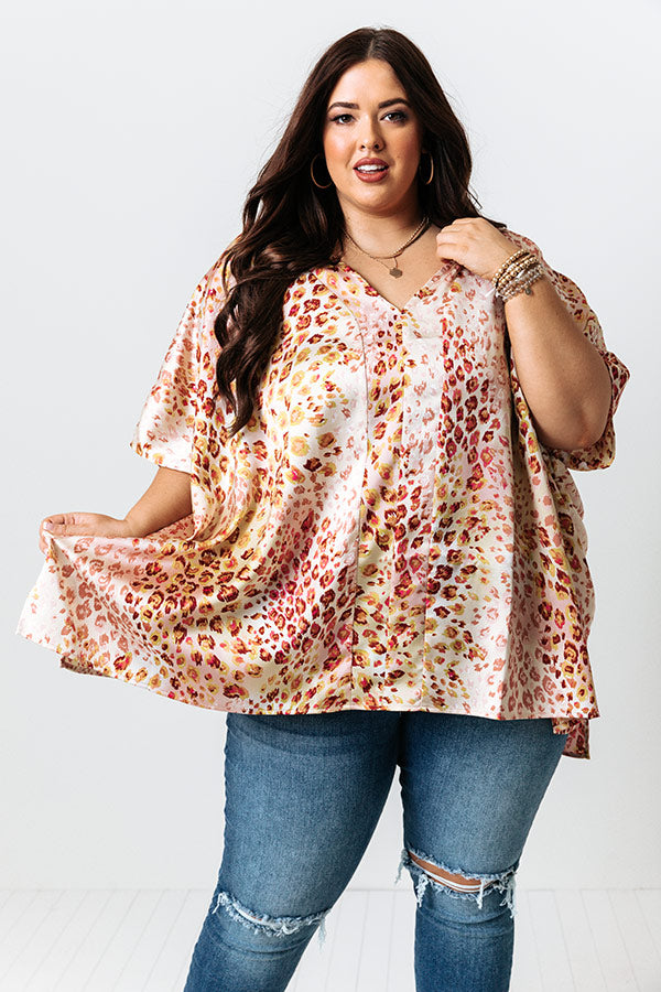 Coconut Paradise Leopard Tunic In Rose Quartz Curves Image - 4