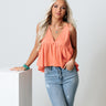 Expert Opinion Babydoll Tank In Coral Image - 1