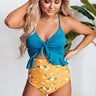 St. Thomas Treat Peplum Tankini in Ocean Blue Image - 1