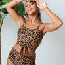 Vacay Honey Leopard Bikini Top Image - 1