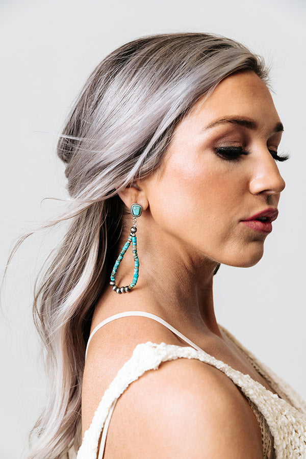Fairy Dust Turquoise Earrings