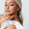 So Appealing Turquoise Hoop Earrings Image - 1