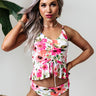 Secret Beach Floral Tankini in Pink Image - 1