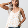 Stylish Staple Leopard Shift Tank in White Image - 1