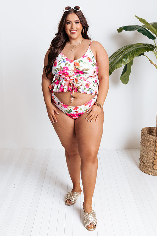 Secret Beach Reversible Bikini Bottoms in Pink Curves • Impressions Online  Boutique
