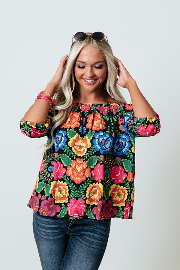 Turks And Caicos Crush Shift Top Image - 1