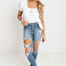 The Coy High Waist Distressed Skinny Image - 1