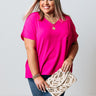 Easy Come, Easy Go Shift Top in Hot Pink Curves Image - 1