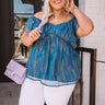 Whimsical Days Shimmer Babydoll Top Curves Image - 1