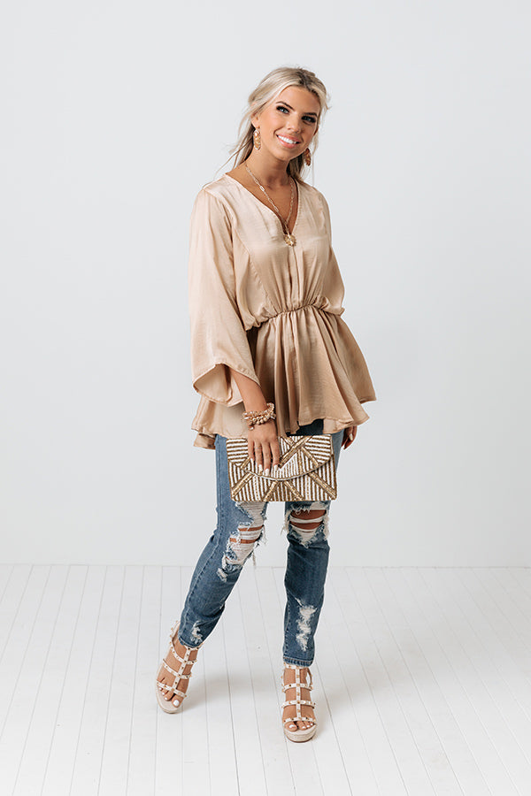 Completely In Love Satin Top Image - 2