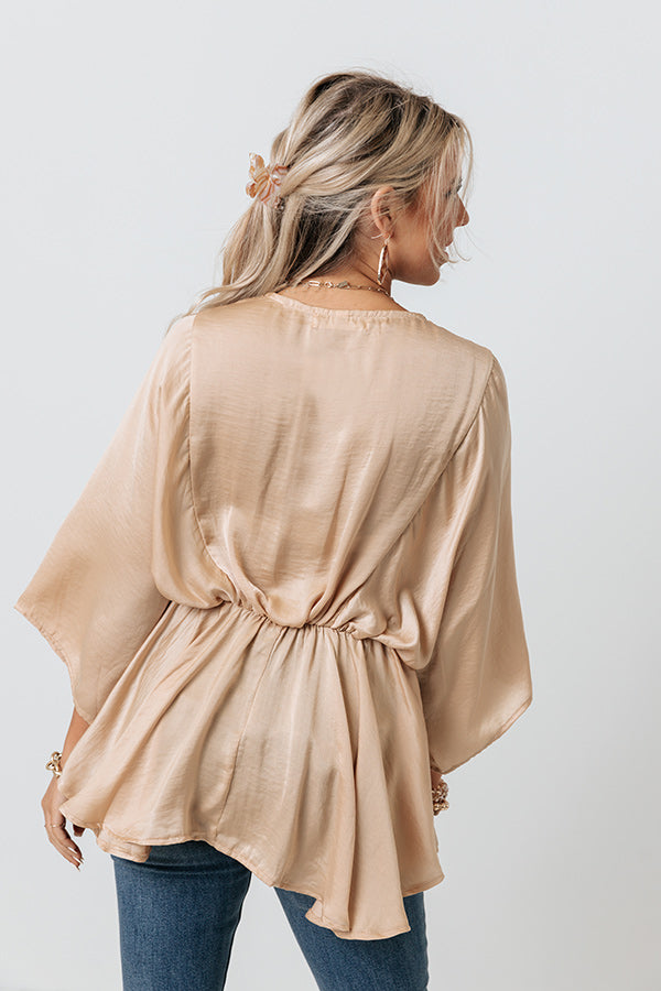 Completely In Love Satin Top Image - 5