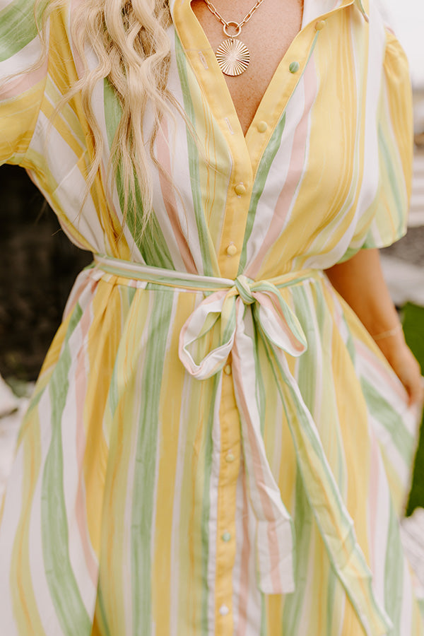 Vacay Honey Stripe Dress Curves Image - 3