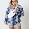 Salty Air Stripe Shift Top in Riverside Curves Image - 1