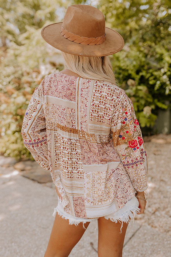 Focus On Love Embroidered Shift Top Image - 4