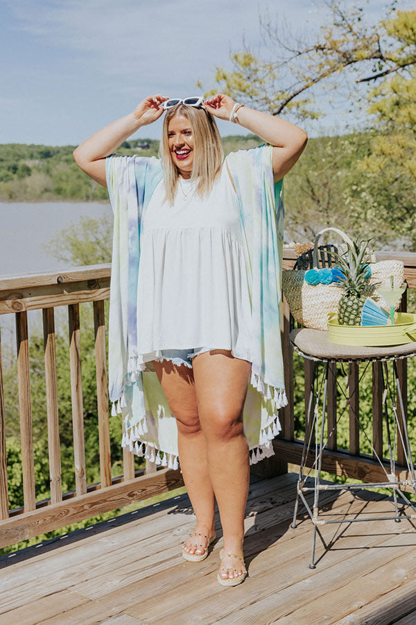 Resort Vibes Tie Dye Overlay Curves Image - 3