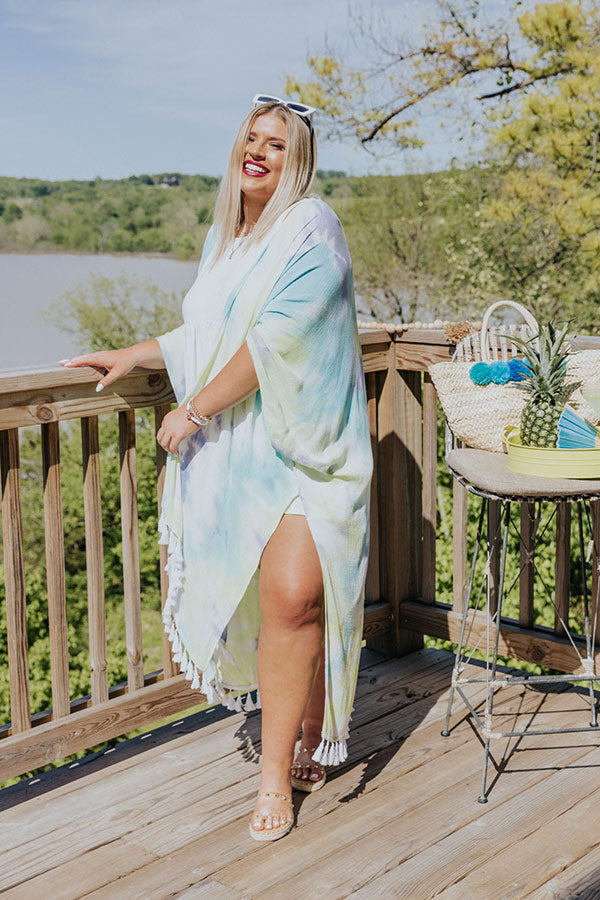 Resort Vibes Tie Dye Overlay Curves Image - 4