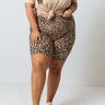 First Flight Leopard Biker Shorts Curves Image - 1