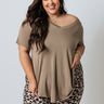 Coastal Chic Shift Tee In Martini Olive Curves Image - 1