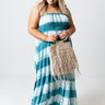 Hamptons Holiday Tie Dye Maxi in Light Teal Curves Image - 1