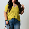 Coastal Chic Shift Tee In Lime Punch Curves Image - 1