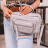 Day To Remember Faux Leather Crossbody In Grey Image - 1