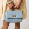 Focus On Love Faux Leather Crossbody In Airy Blue Image - 1