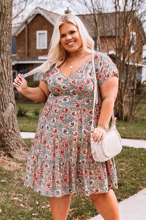 Poppies Please Babydoll Dress Curves Image - 4