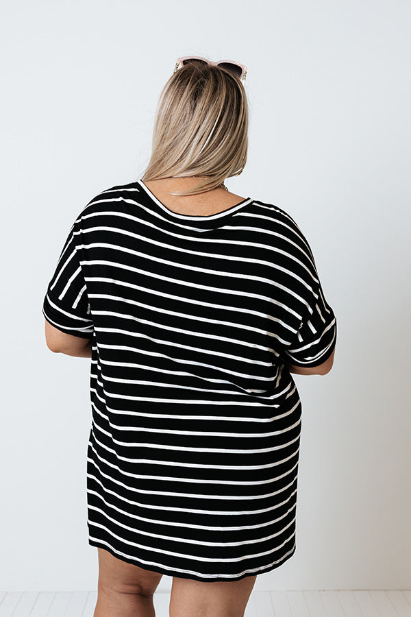 Nautical Charm Shift Tee in Black Curves Image - 5