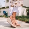 The Sunny Studded Wedge In Clear Image - 1