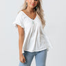 All You Ever Wanted Babydoll Top In White Image - 1