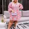 Captivated By Grace Floral Babydoll Dress   Curves Image - 1