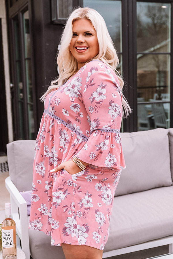 Captivated By Grace Floral Babydoll Dress   Curves Image - 4