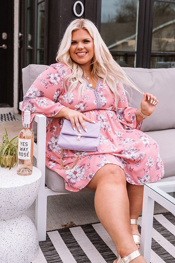 Captivated By Grace Floral Babydoll Dress   Curves Image - 5