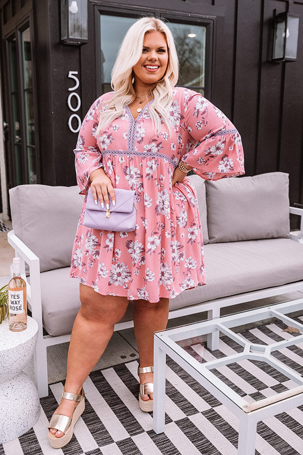 Captivated By Grace Floral Babydoll Dress   Curves Image - 2