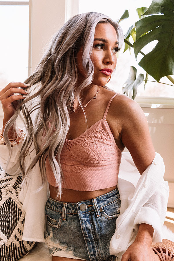 Sophisticated Chic Bralette In Dusty Rose • Impressions Online