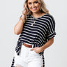 Nautical Charm Shift Tee in Navy Image - 1