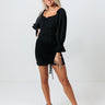 Rum Runner Smocked Dress In Black Image - 1